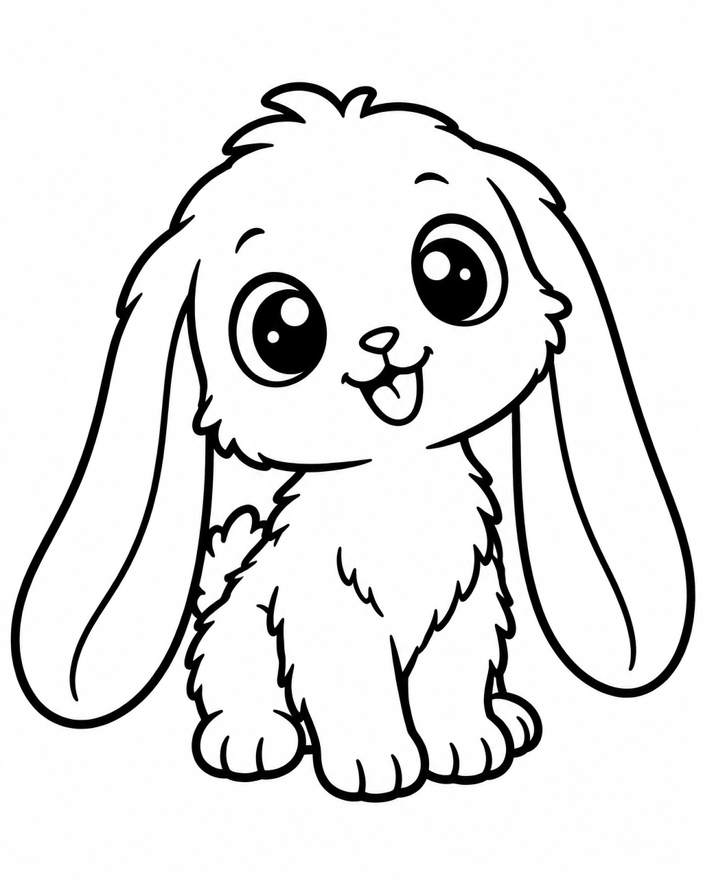Colouring sheet: line drawing of The Púca